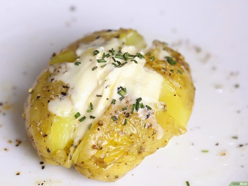 レンジでベイクドポテト 塩分1 くま吉の減塩食レシピ レンチンキッチン 外食の塩分