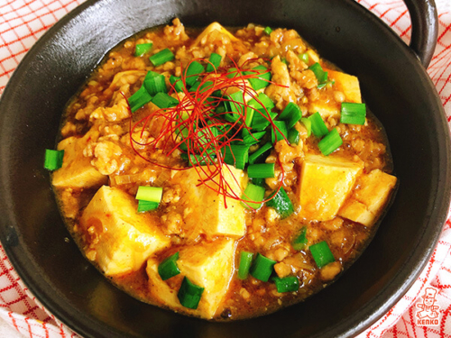 丸美屋のマーボー豆腐を具沢山に 塩分3 くま吉の減塩食レシピ レンチンキッチン 外食の塩分