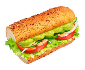 AvocadoVeggie 300x245 - サブウエイ、サンドイッチ塩分量の徹底調査、塩分2g以下のサンドイッチは？