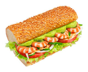 shrimpavocado 300x245 - サブウエイ、サンドイッチ塩分量の徹底調査、塩分2g以下のサンドイッチは？