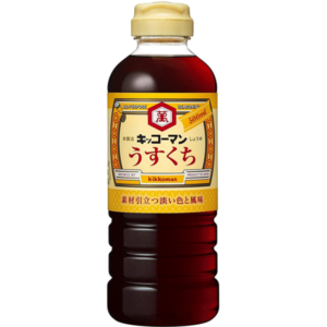 kikkoman usukuchi shoyu 500ml 300x300 - 市販「醤油」の塩分比較、お勧めのおしょうゆは？