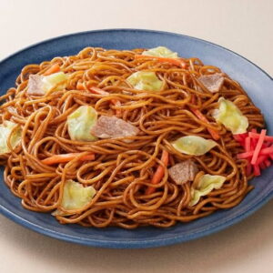 yakisoba106 300x300 - レンジで簡単！カリカリまるちゃんソース焼きそば 塩分2㌘